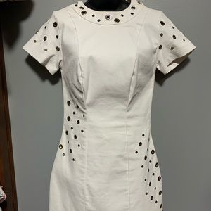 White Studded Dress